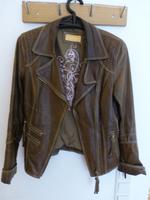 Vintage BIBA Lederjacke Jacke Biker Echtleder Braun Gr.36 Nordrhein-Westfalen - Everswinkel Vorschau