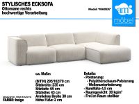 Sofa Couch Wohnlandschaft L Form Moderne Eckcouch Cord beige Bremen - Huchting Vorschau