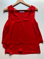 Mango Bluse ärmellos XS 34 rot Bayern - Welden Vorschau