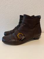 Damen Leder Stiefelette ungefüttert Think 42| schokobraun Hessen - Groß-Zimmern Vorschau