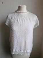 Bluse Blusenshirt Shirt Gr. 34 weiß Düsseldorf - Hassels Vorschau