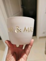 Windlicht Teelicht Mr&Mrs aus Metall Hochzeit Deko Bayern - Oberpframmern Vorschau