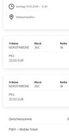 BIETE 2 Tickets NORDTRIBÜNE HSV gegen Nürnberg 19.05.24 Hamburg - Harburg Vorschau