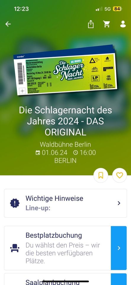 Tickets für Schlagernacht des Jahres in Berlin in Aaseestadt