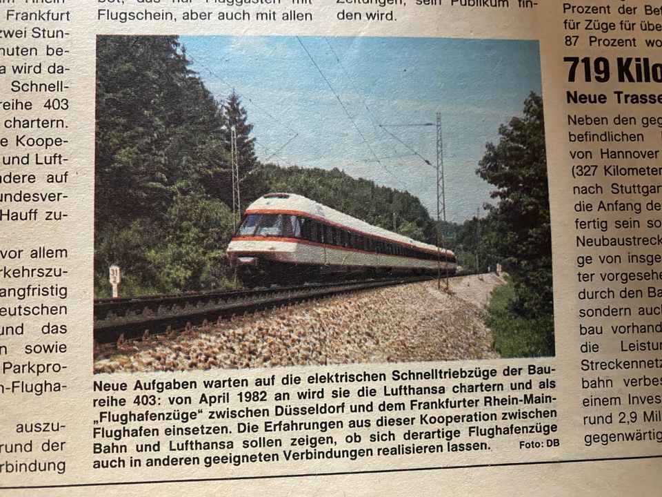 Alte Bahnzeitung Blickpunkt DB Jahrgang 82 und 83 in Blaubeuren