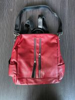 Damen Tasche Rucksack Rot Kunstleder Leipzig - Altlindenau Vorschau