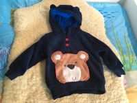 Lupilu Kapuzenpulli Hoodie Pulli Teddyfleece Bär Gr. 74/80 blau Hessen - Schwalmstadt Vorschau