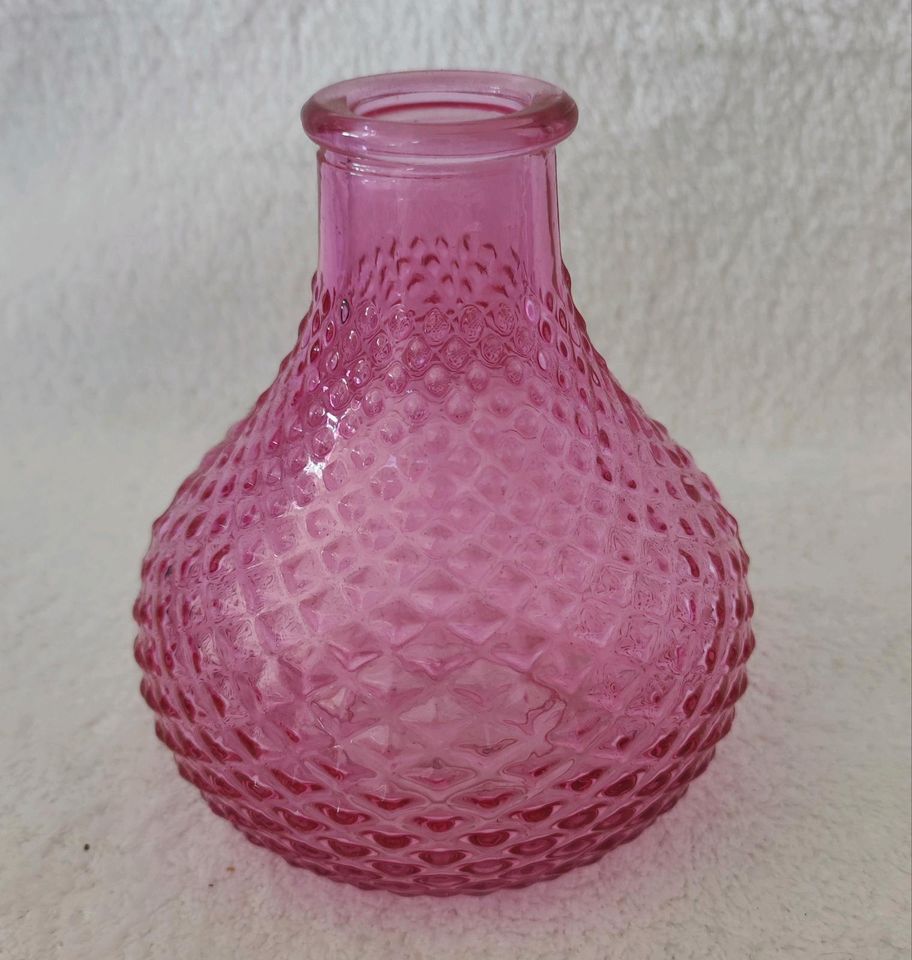 Vase pink Blumenvase Minivase in Marktoberdorf