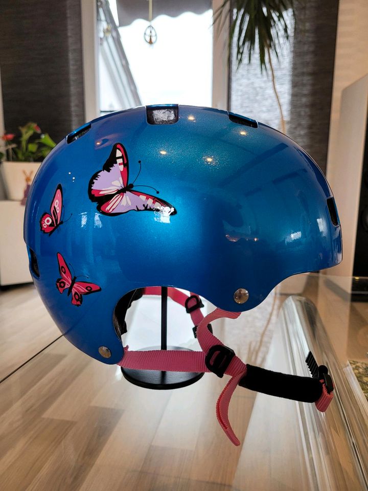 Fahrradhelm Uvex Kind blau/pink 55-58cm in Lengenfeld Vogtland