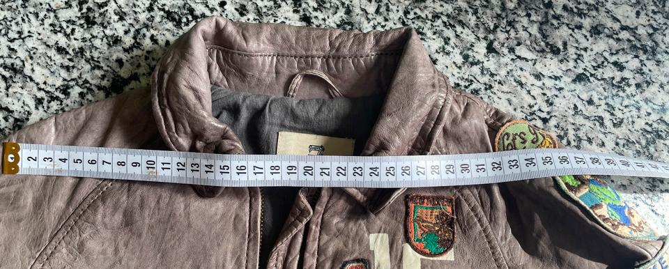 Scotch Shrunk Lederjacke mit Applikation, Jungs ca. 8 J. Steinf. in Bochum