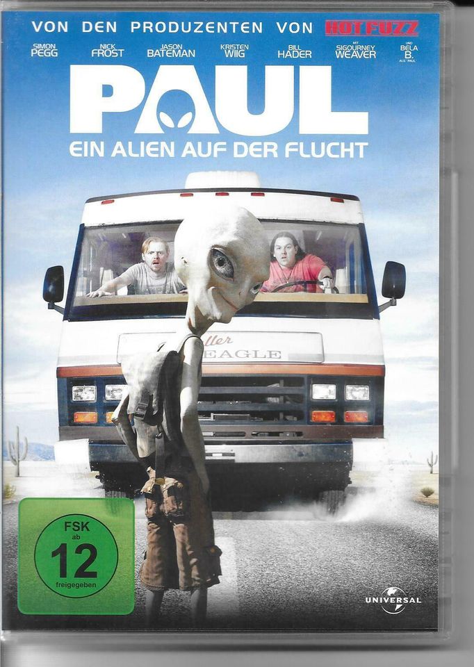 DVD - PAUL, ein Alien auf der Flucht - Komödie - Kristen Wiig in Betzigau