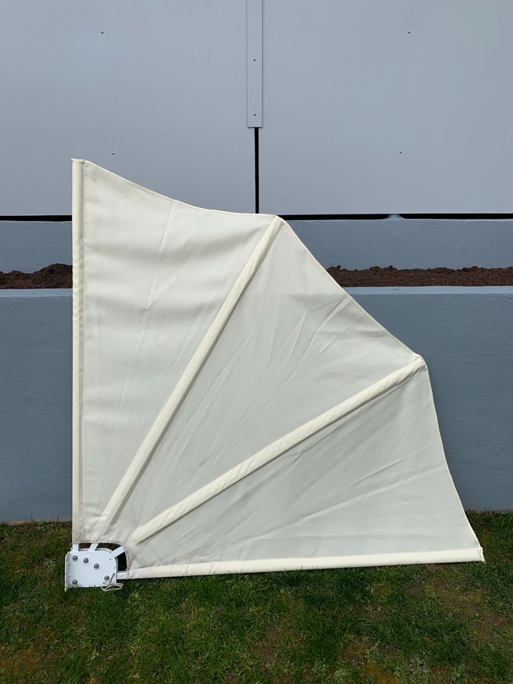 Sicht-/Windschutz Fächer 140x140 cm Creme weiß in Vellmar
