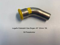 Set Fittinge Edelstahl Gas Bogen mit M - Kontur. 22 mm. Nordrhein-Westfalen - Kleve Vorschau