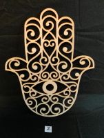 Hamsa Hand/Wanddeko/Türdekoration Niedersachsen - Wolfsburg Vorschau