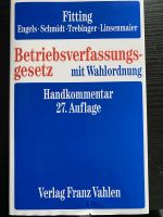 Fitting Betriebsverfassungsgesetz 27.Auflage neuwertig gebunden Düsseldorf - Holthausen Vorschau