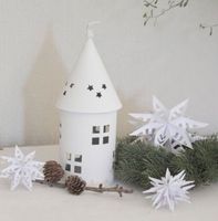 ❄️Laterne Windlicht weiß vintage Landhaus Frühling Sommer 22cm❄️ Sachsen - Löbau Vorschau