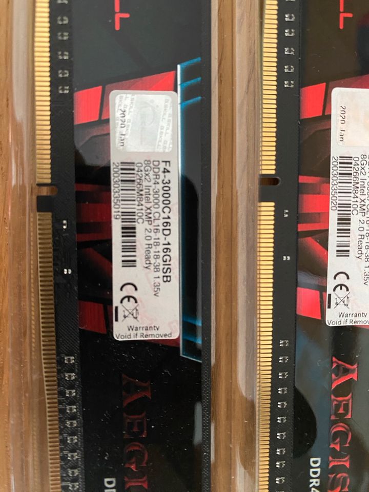 DDR 4 RAM Aegis 3000 16 GB (2x 8GB) in Lehrensteinsfeld