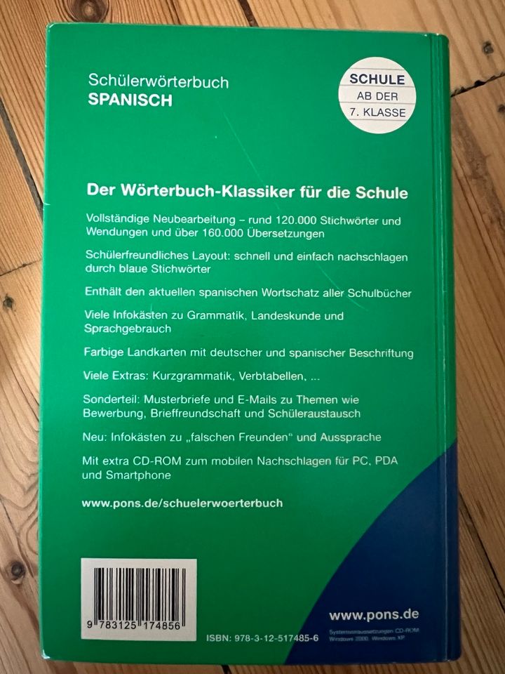 PONS Schulwörterbuch Spanisch-Deutsch / Deutsch-Spanisch in Hamburg