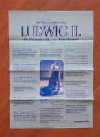 LUDWIG II. (2) - Kinoplakat A1 - Gefaltet - 1972 / Käutner Hessen - Bensheim Vorschau