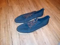h&m Schuhe Gr. 43 Herren Blau Braun Weiß Stoffschuh Sneaker Dresden - Weixdorf Vorschau