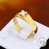 M 176643 WERT 1.970,- Solitär Brillant Ring 0,30ct 585 Gold XXYY Duisburg - Hamborn Vorschau