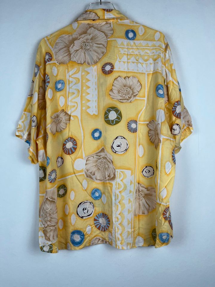 Vintage Crazy Pattern Hemd - Retro Shirt - Oldschool - 90s- Gr. L in Neuenhaus