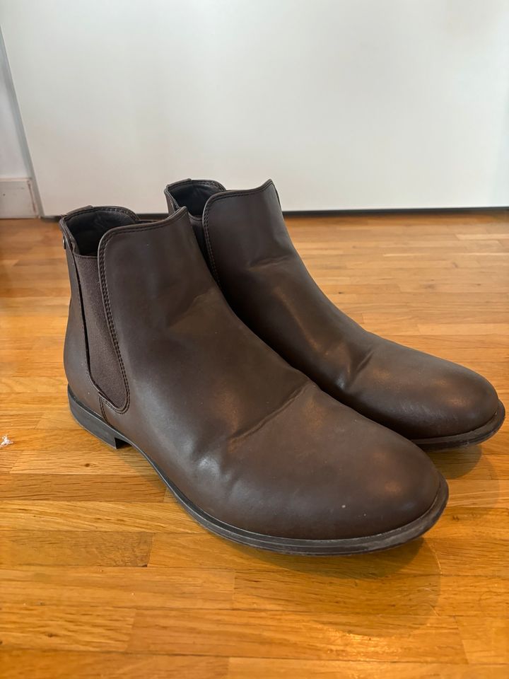 Herren Chelsea Boots, Herren Stiefel braun Größe 42 in Mainz