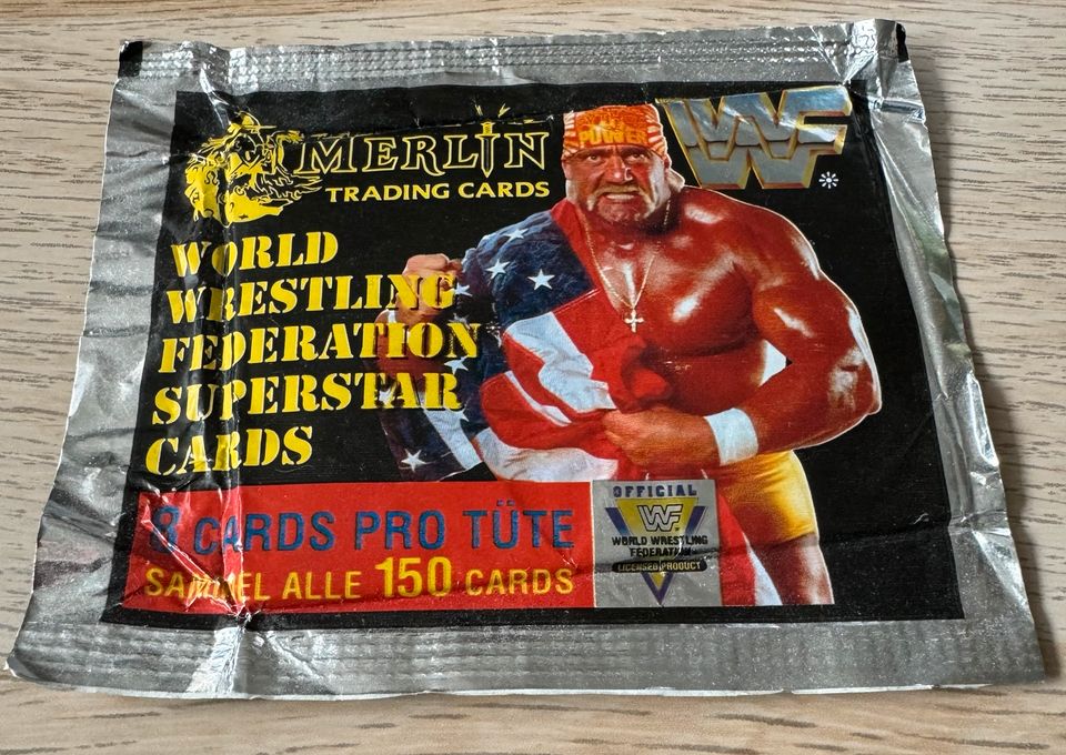 Trading Cards WWF 90er Merlin Tüte Original Verpackt in Dortmund