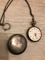 Antike Taschenuhr 800er Silber mit Kette und Hülle /Gehäuse Thüringen - Bad Lobenstein Vorschau