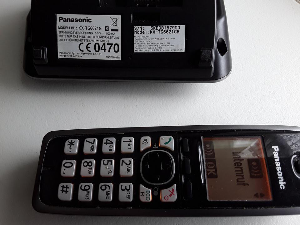 Festnetz-Telefon Panasonic KX-TG6521 mit AB, ohne Netzteil. in Berlin