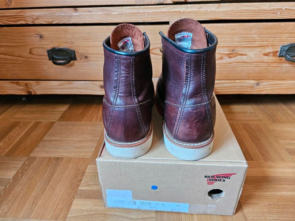 Red Wing 8138 Größe 42 US 9 moc toe kein iron ranger oil slick in Schöneck