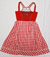 Dirndl rot/weiß, mit Kettenschnürung Gr.38, Hansi München Thüringen - Bad Tennstedt Vorschau