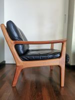 Vintage Teak Designer Lounge Sessel Leder, Juul Kristensen, rar! Frankfurt am Main - Nordend Vorschau