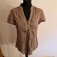 Bluse Kurzarm edc Esprit M Braun Beige Hessen - Oberzent Vorschau