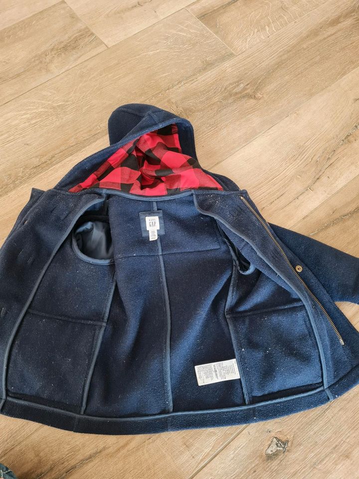 Gap Parka Mantel Gr. 86 dunkelblau Wolle in Riede