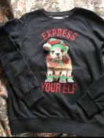 Ugly Christmas Sweater Sweatshirt Bulldogge 34 164 Primark Grau Nordrhein-Westfalen - Bad Salzuflen Vorschau