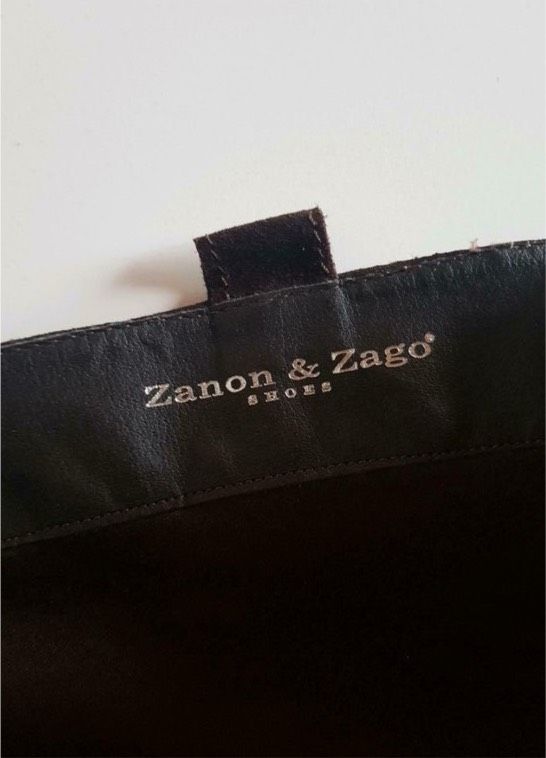 Zanon & Zago Stiefel, Keilabsatz, Velour in Freiburg im Breisgau