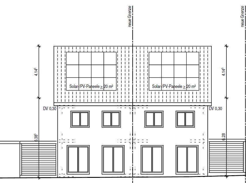 Bauplatz Baugrundstück für Doppelhaushälfte mit Baugenehmigung in Sulz-Mühlheim in Sulz