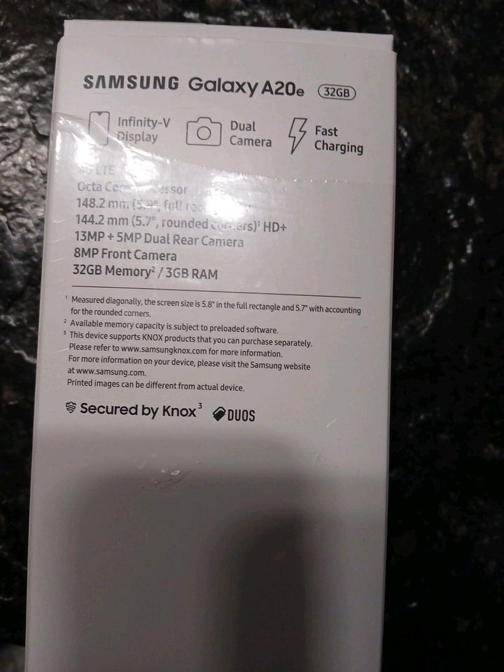 A20e Samsung Galaxy schwarz guter Zustand wegen in Ohmden
