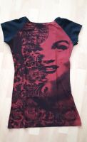 Desigual T-Shirt Schwarz-Rot Baumwollshirt Frontprint Hingucker Nordrhein-Westfalen - Paderborn Vorschau