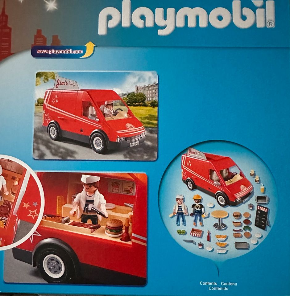 Playmobil: Schulbus; Foodtruck; Pizzeria mit Gartenrestaurant in Timmendorfer Strand 