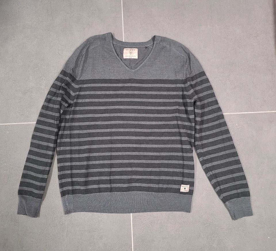 Guess dünner Herren Pullover Pulli longsleeve Oberteil L in Erkelenz