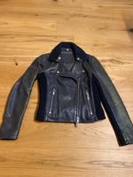 Lederjacke Superdry in dunkelblau. Größe 36/S München - Thalk.Obersendl.-Forsten-Fürstenr.-Solln Vorschau