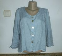 SALE**Italy Leinenjacke Bluse Hellblau kurz 3/4 Arm EG 38-40 Baden-Württemberg - Kirchheim unter Teck Vorschau