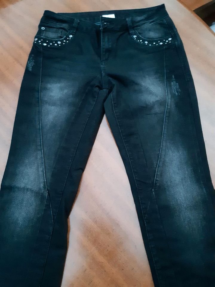 Hose Jeans schwarz von Comma Größe 38 in Mölln