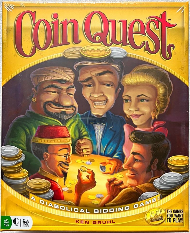 Coin Quest R&R Games Brettspiel Strategiespiel Legespiel in Salgen