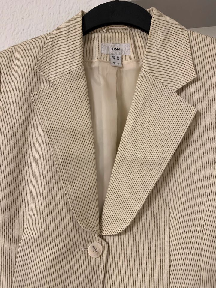 H&M Blazer Jacke Creme Beige Gr. 44 wNEU in Herzogenrath