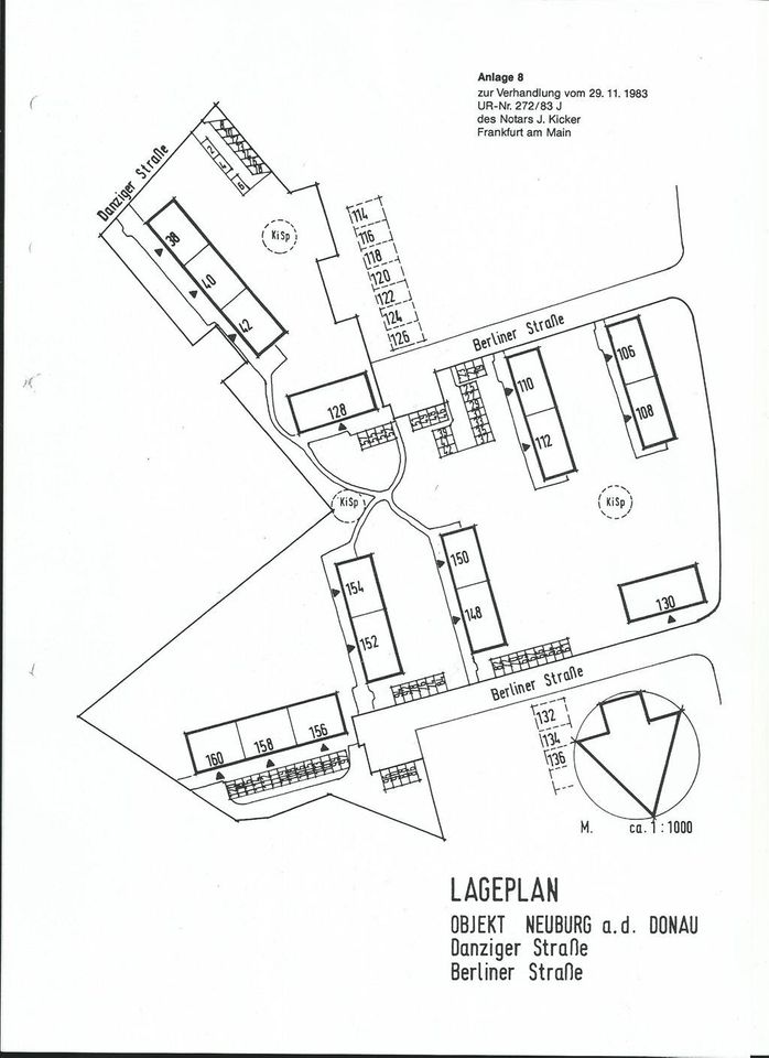 Sehr gut vermietete 3-Zi.-Whng. mit Stellplatz provisionsfrei zu verkaufen in Neuburg a.d. Donau