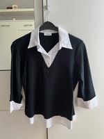 Hemd Bluse Oberteil Damen schwarz weiß Größe 44 wie M C&A Jessica Hessen - Dietzenbach Vorschau