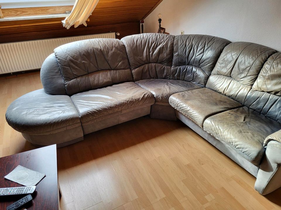 Ledercouch mit Sessel in Hannover